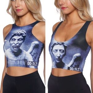 BlackMilk Doctor Who Weeping Angel Reversible Crop Top | XS